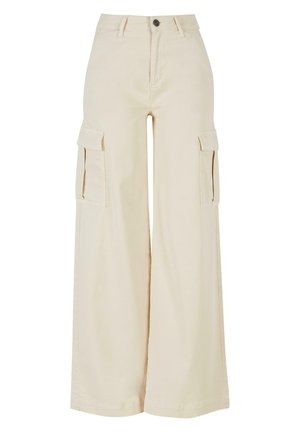 Urban Classics WIDE LEG TWILL - Kapsáče - whitesand