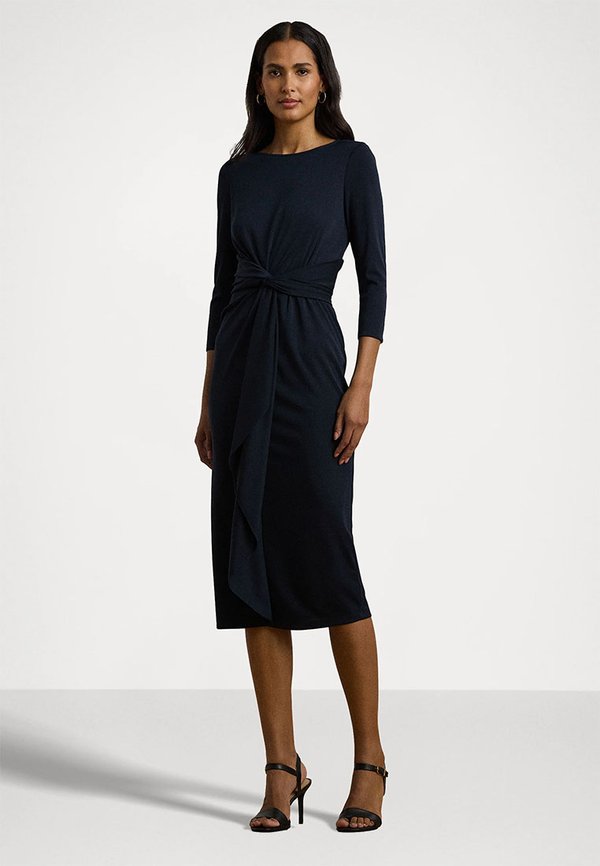TWIST FRONT STRETCH JERSEY MIDI DRESS - Jersey dress3