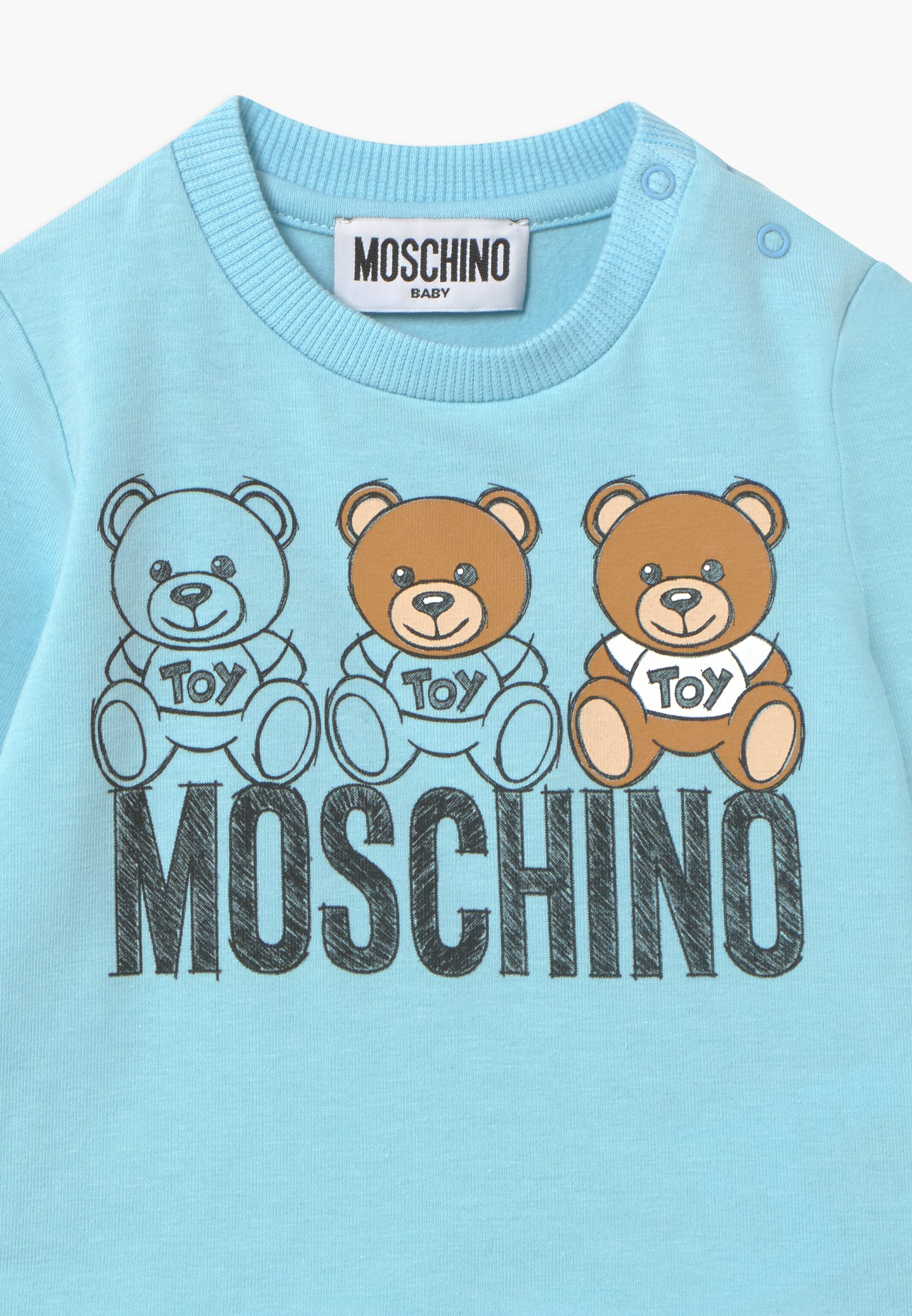 baby blue moschino