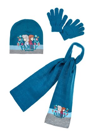 WINTERSET OF 3    - Scarf - blau