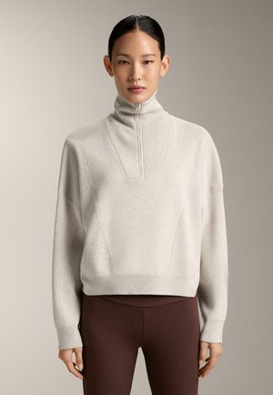HALF-ZIP - Pullover - beige