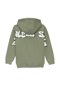 s.Oliver MIT GROSSEM GRAFFITI-PRINT - Hoodie - olivgrün