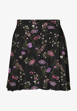 Vero Moda VMSIMPLY EASY SKATER SKIRT - Μίνι φούστα - black/black