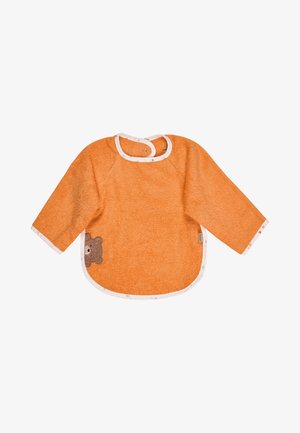 Sterntaler, ÄRMELLÄTZCHEN BÄR BO MIT DRUCKKNOPF UND APPLIKATION, LEUCHTORANGE UNISEX - Bib - leuchtorange