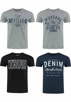 Mustang TEE 4 PACK - T-Shirt print - farbmix