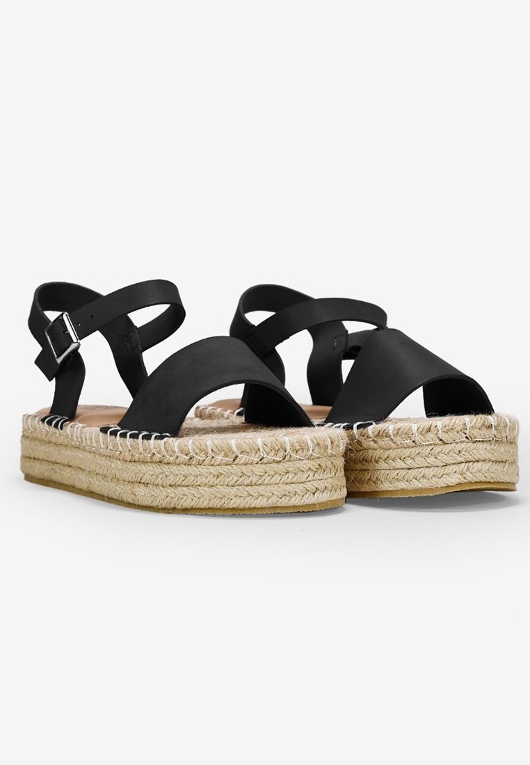 Bosanova ESPARTO - Sandalias con plataforma - black/negro - Zalando.es