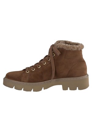 Bottines à lacets - soft suede toffee