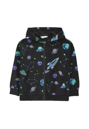 Coccodrillo, KAPUZENJACKE MIT REISSVERSCHLUSS - Zip-up sweatshirt - black
