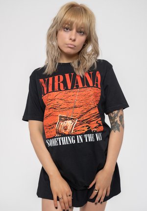Paradiso Clothing NIRVANA SOMETHING IN THE WAY - Print T-shirt - black