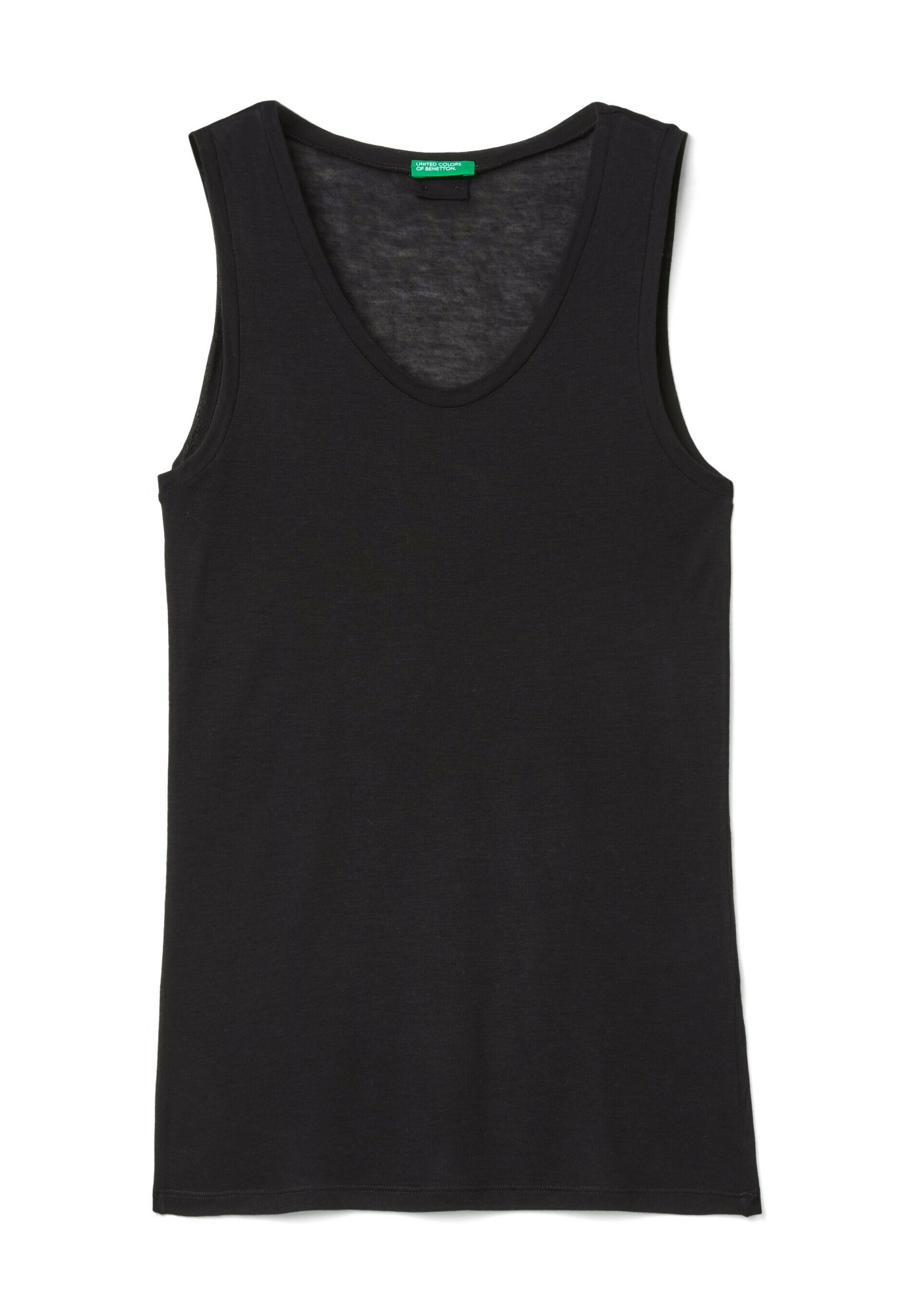 United Colors Of Benetton Damen Unterhemd – Tanktop Aus Geflammtem Jersey, Weicher Stoff