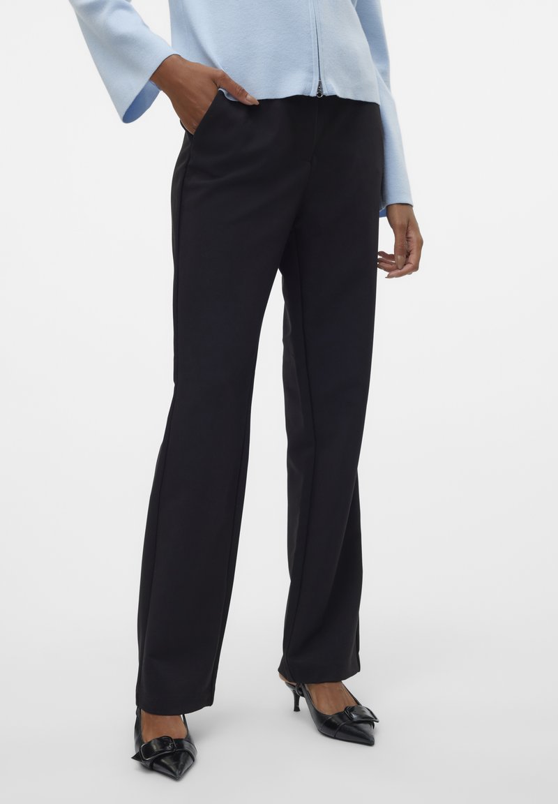 Vero Moda CLAIR STRAIGHT - Broek - black