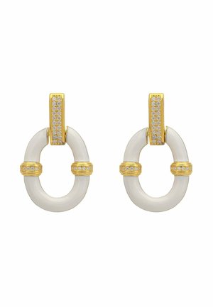OVAL DROP  - Earrings - white