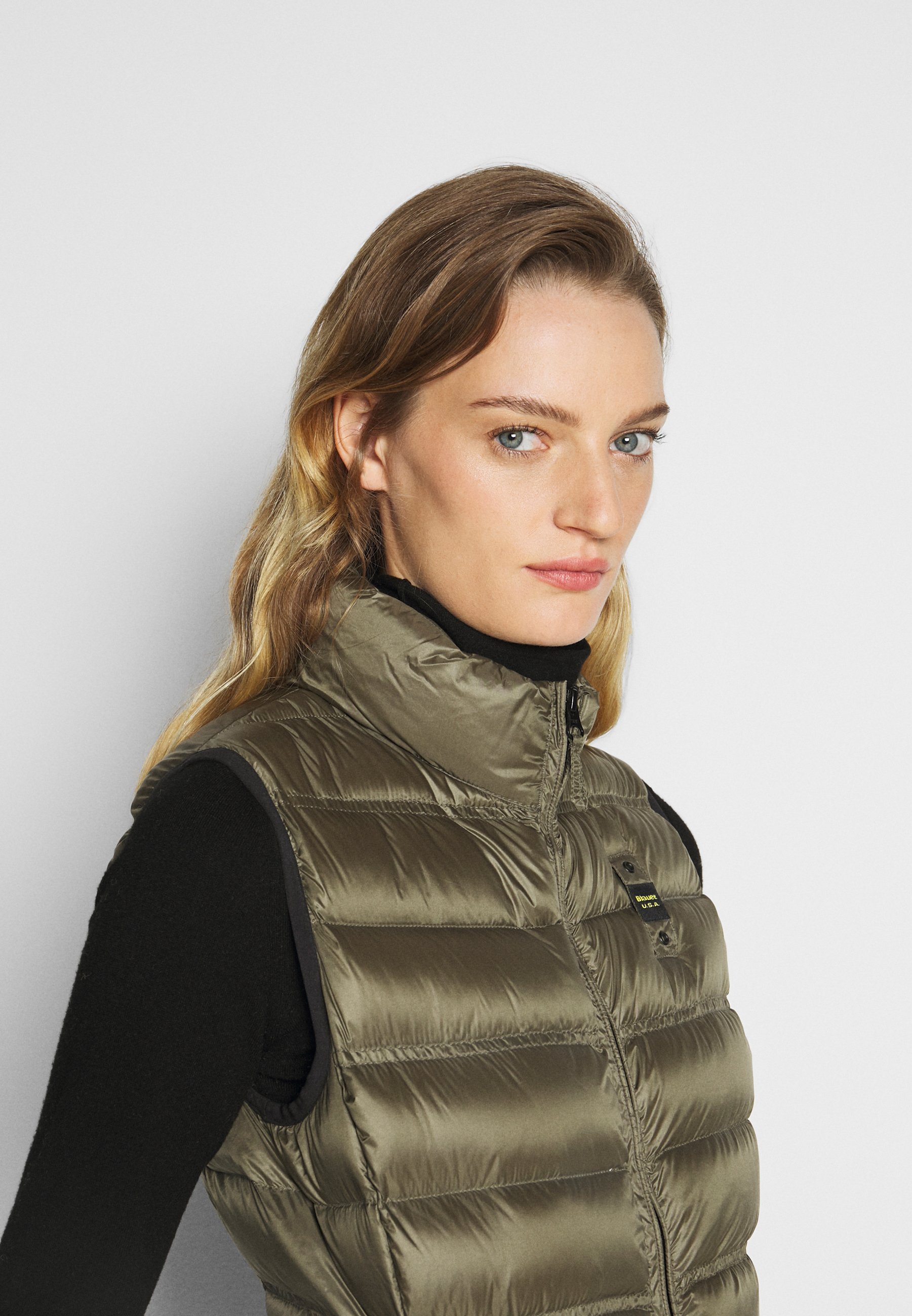 SMANICATI IMBOTTITO Weste olive SMANICATI IMBOTTITO Weste olive