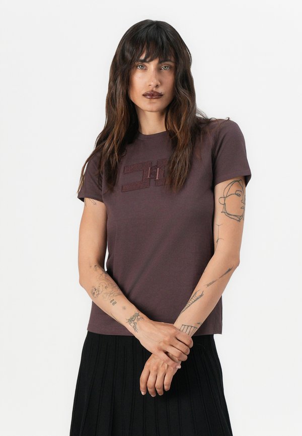 Print T-shirt - merlot3