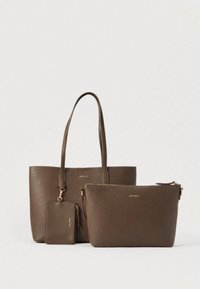 SET - Shopping Bag - dark brown