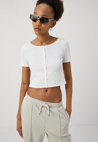 GAP CROPPED CREW - T-shirts print - white