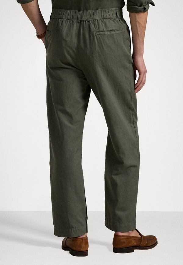 COTTON LINEN PREPSTER EASY PANT - Chinos - new olive4