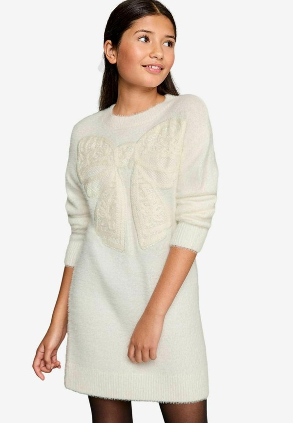 BOW EMBROIDERED  - Strickkleid