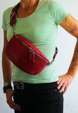 DrachenLeder Sac bandoulière - rot, mehrfarbig