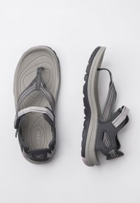 Keen TERRADORA II TOE POST - T-bar sandals - dark grey/dawn pink