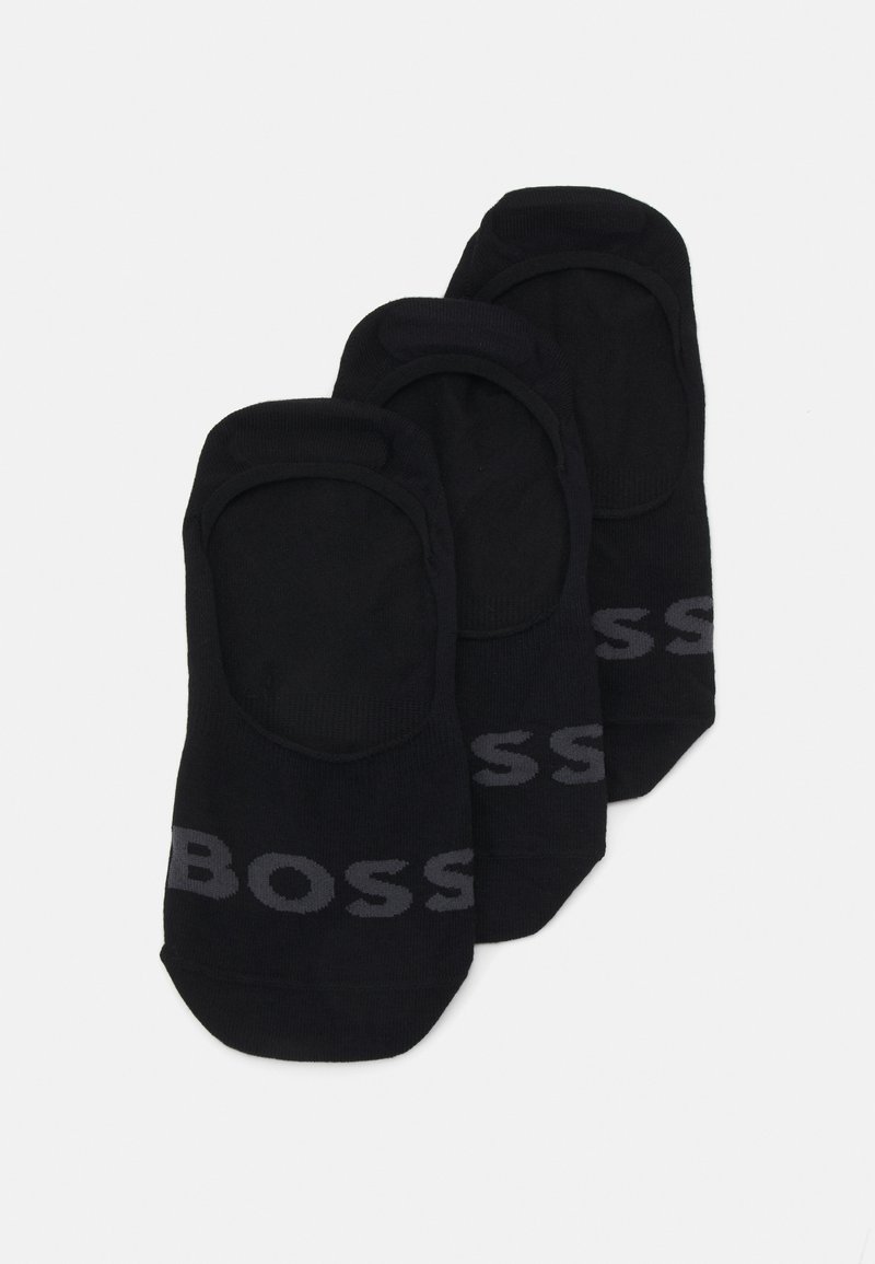 BOSS LOGO 3 PACK - Socquettes - black