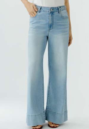 Flared Jeans - blue denim