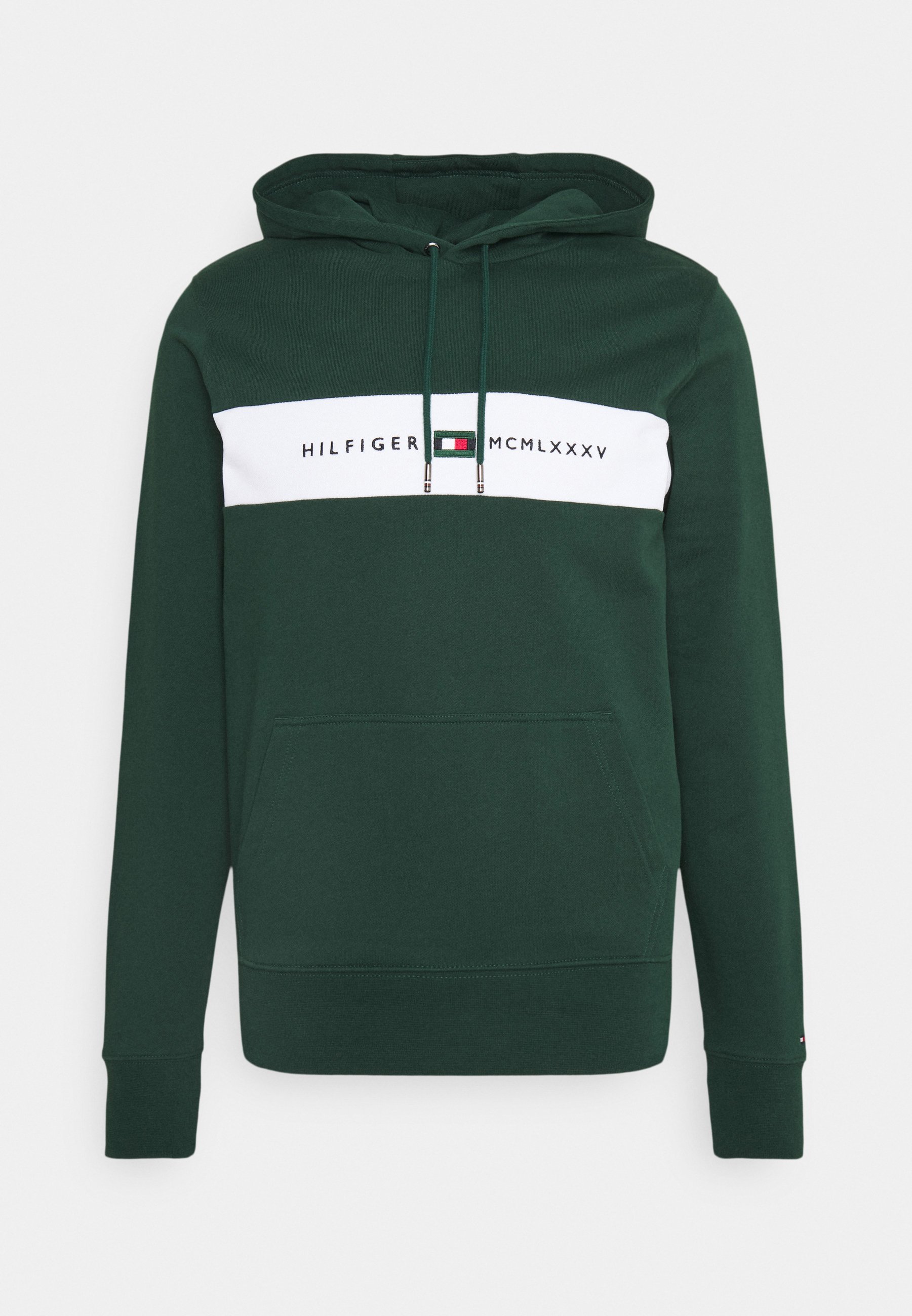 Dark green tommy hilfiger hoodie Clearance