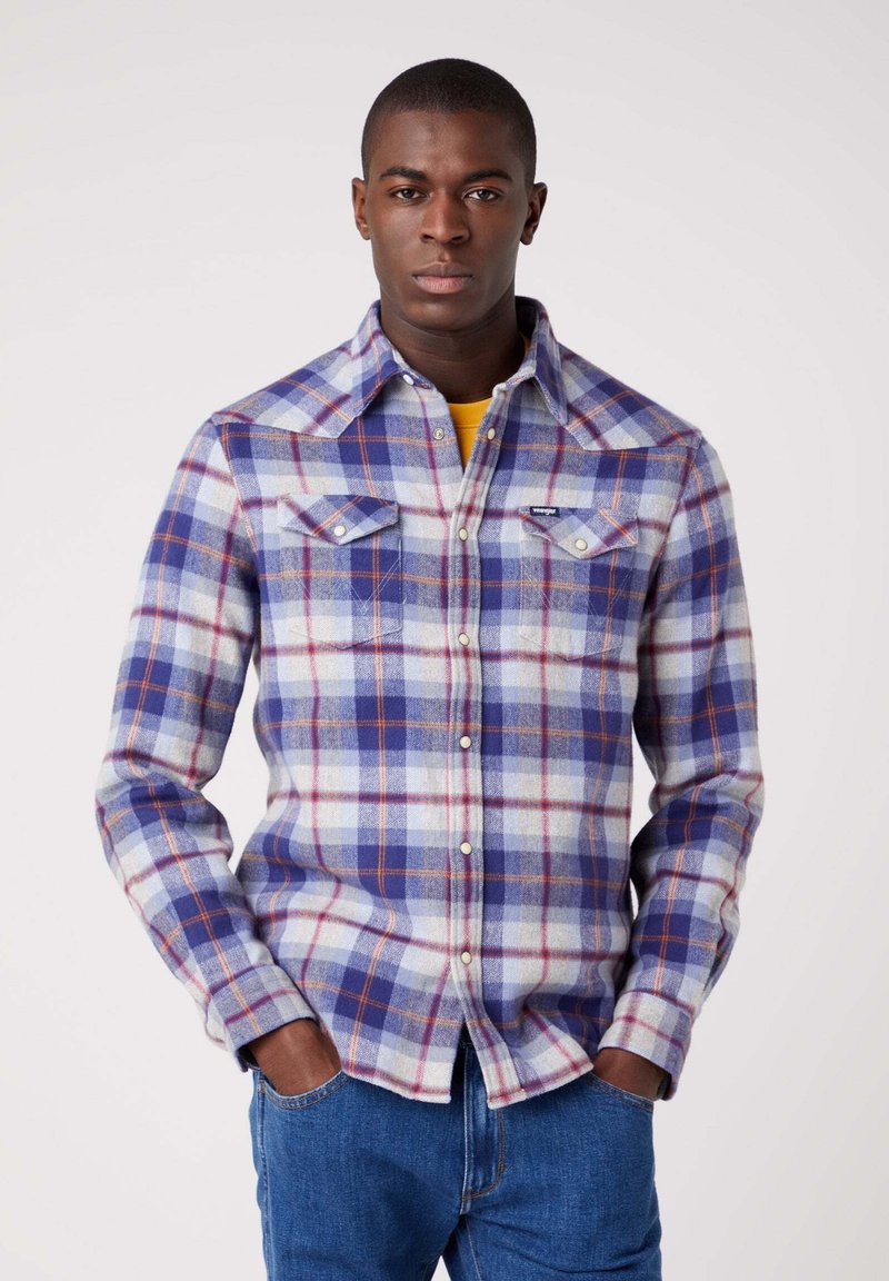Wrangler WESTERN - Camisa - blue ribbon