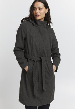 FRSAGA JA  - Kurzmantel - dark grey melange