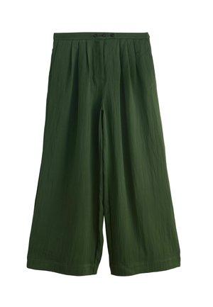 PETITE FIT-SUPERWIDE PLEATED - Nadrágok - green
