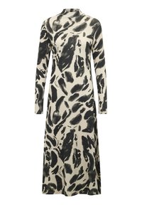 Kaffe DITTE - Maxikleid - black feather gray leo/schwarz - Zalando.ch