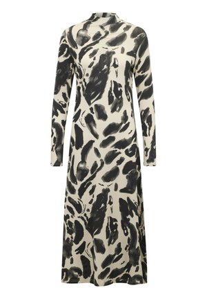 DITTE - Maxi aty - black feather gray leo