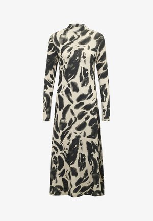 DITTE - Maxiklänning - black feather gray leo