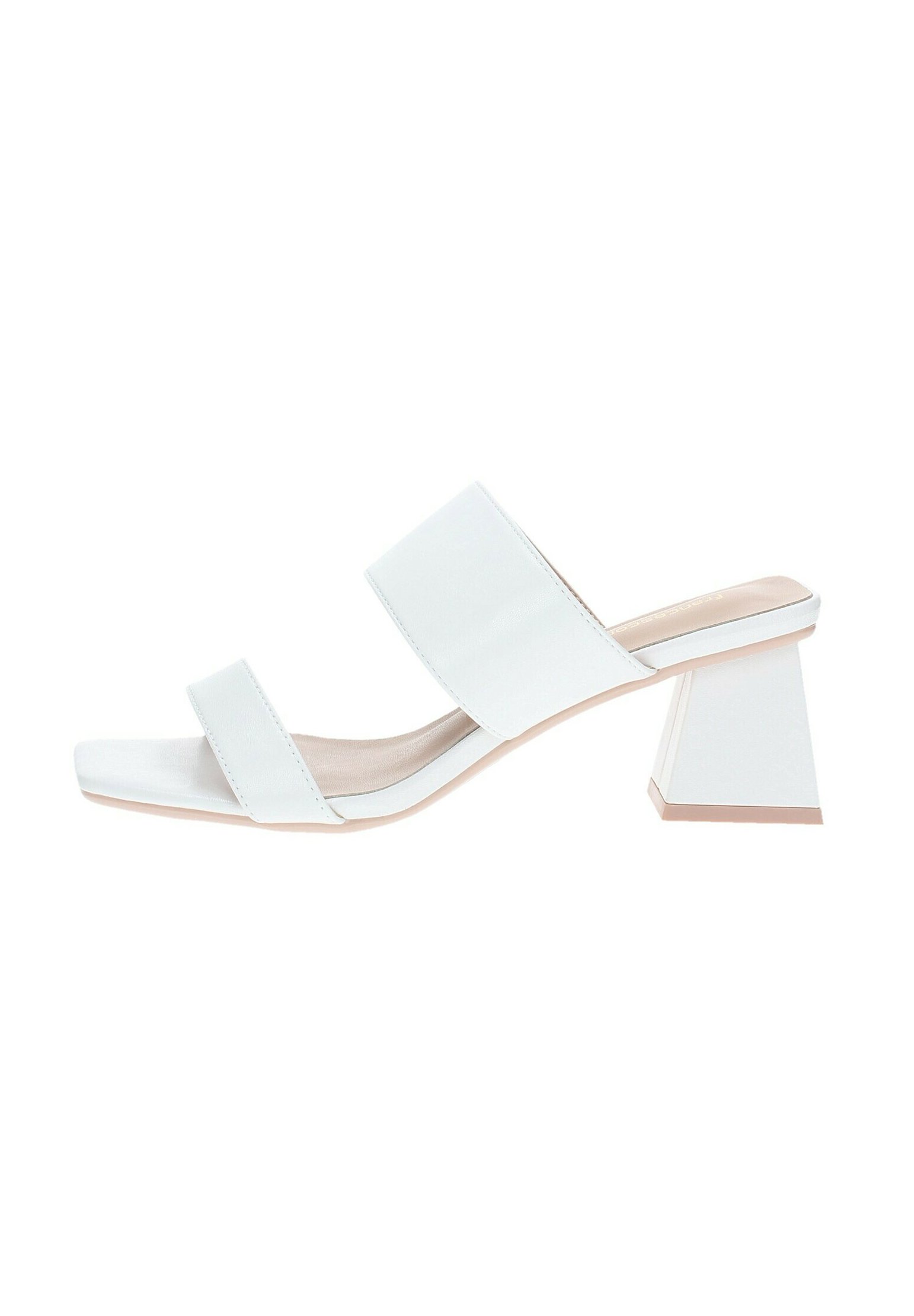 Francesco Milano Mules de tacón bianco/blanco
