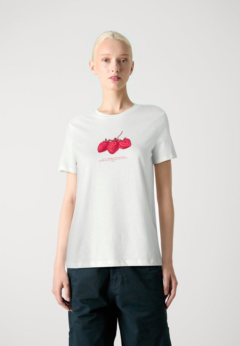 ONLY ONLKATE TEE - T-shirt imprimé - cloud dancer