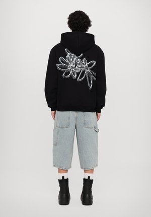 ZIP HOODIE CHROME UNISEX - Hoodie - black