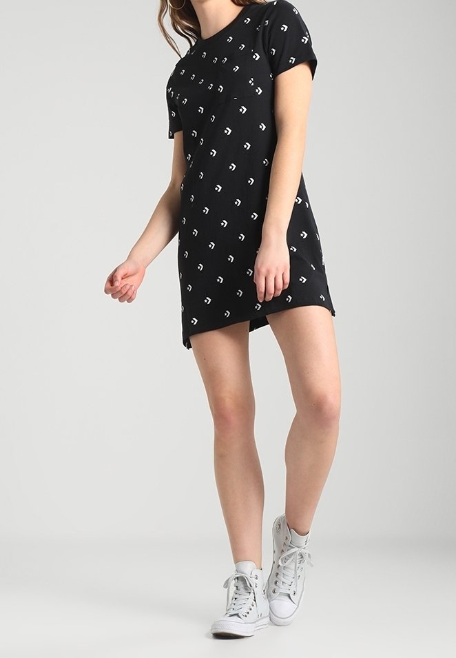 Converse Jersey dress - black - (Pre-owned) - Zalando.ie