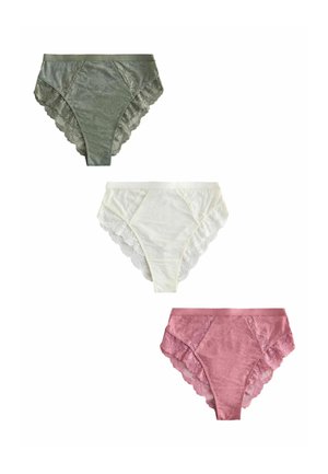 Next, 3 PACK . - Slip - green pink cream