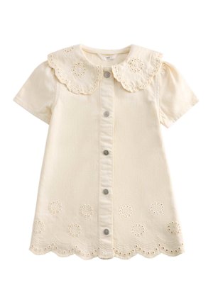 Marks & Spencer BRODERIE COLLAR - Abito a camicia - light cream