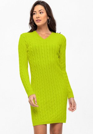 Robe fourreau - neon green