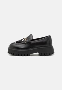 LEATHER - Loaferit/pistokkaat - black