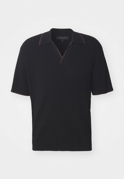 rag & bone HARBOR JOHNNY COLLAR - Pólóing - black