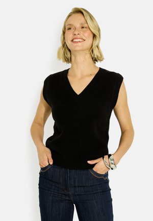 Grain de Malice, PULL SANS MANCHES COL V - Veste sans manches - noir