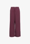 OBJLISA WIDE - Trousers - mauve wine