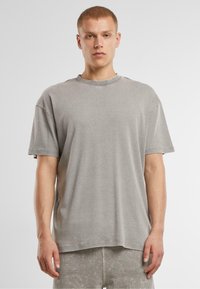 Urban Classics WASHED TEE - Paprasti marškinėliai - steelgrey