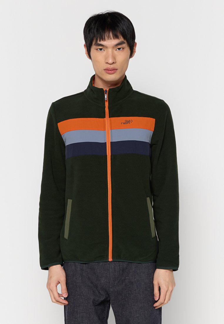 NZA New Zealand Auckland Fleecejas olijfgroen