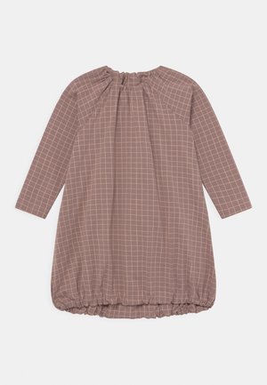 POUCH TINY GRID - Žerzejové šaty - mauve