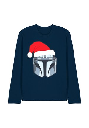 THE MANDALORIAN MANDO CHRISTMAS SANTA HAT - Long sleeved top - dark blue