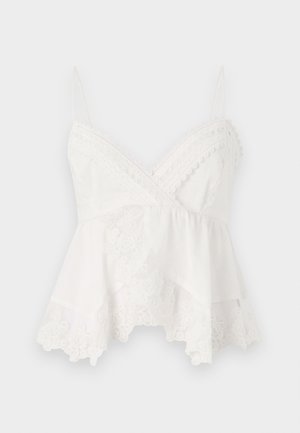 Abercrombie & Fitch TE CRAFT BABYDOLL - Top - off white