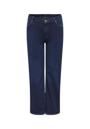 ONLY Carmakoma HIGH WAIST CARWILLY - Platėjantys džinsai - dark blue denim